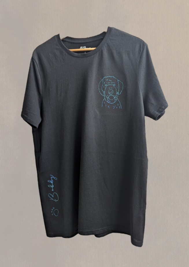 Shirt met geborduurde Bobby
